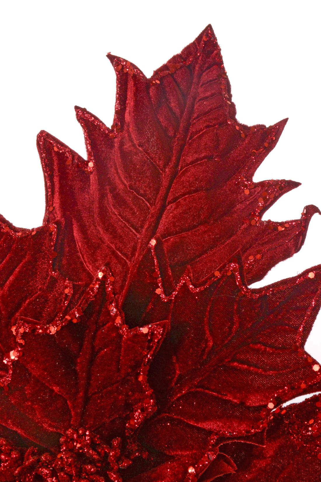 34" Poinsettia Stem Burgundy