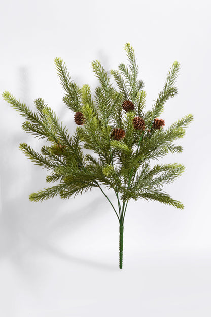22" Pinecone Pine Bush Green