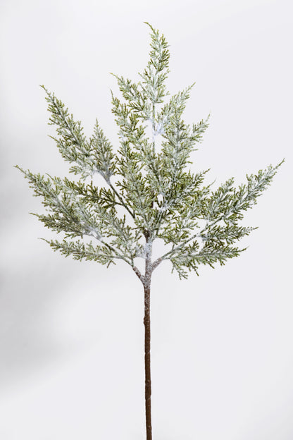 21" Snow Cedar Spray White/Green