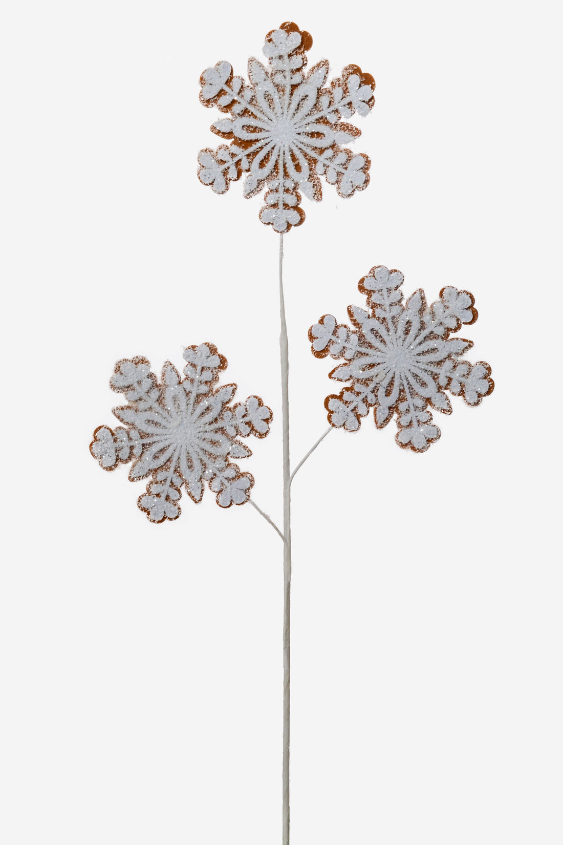 26" Snowflake Spray Natural/White