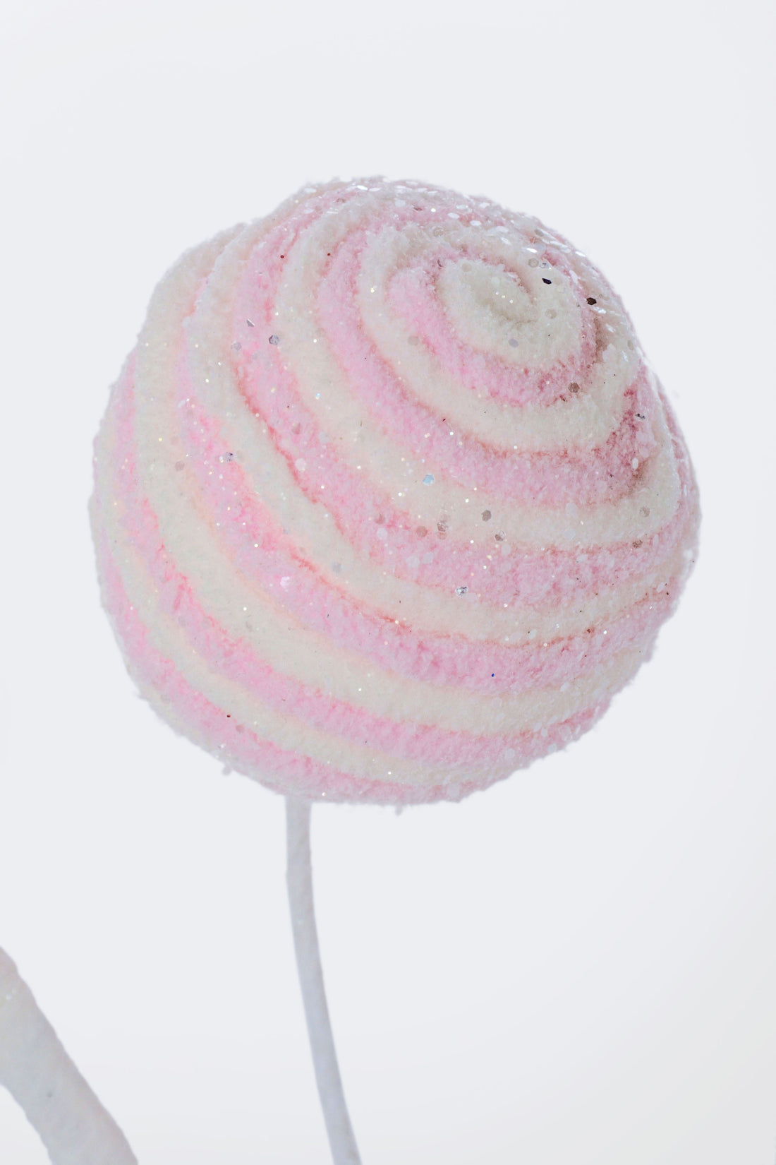 28" Ball Spray Pink/White