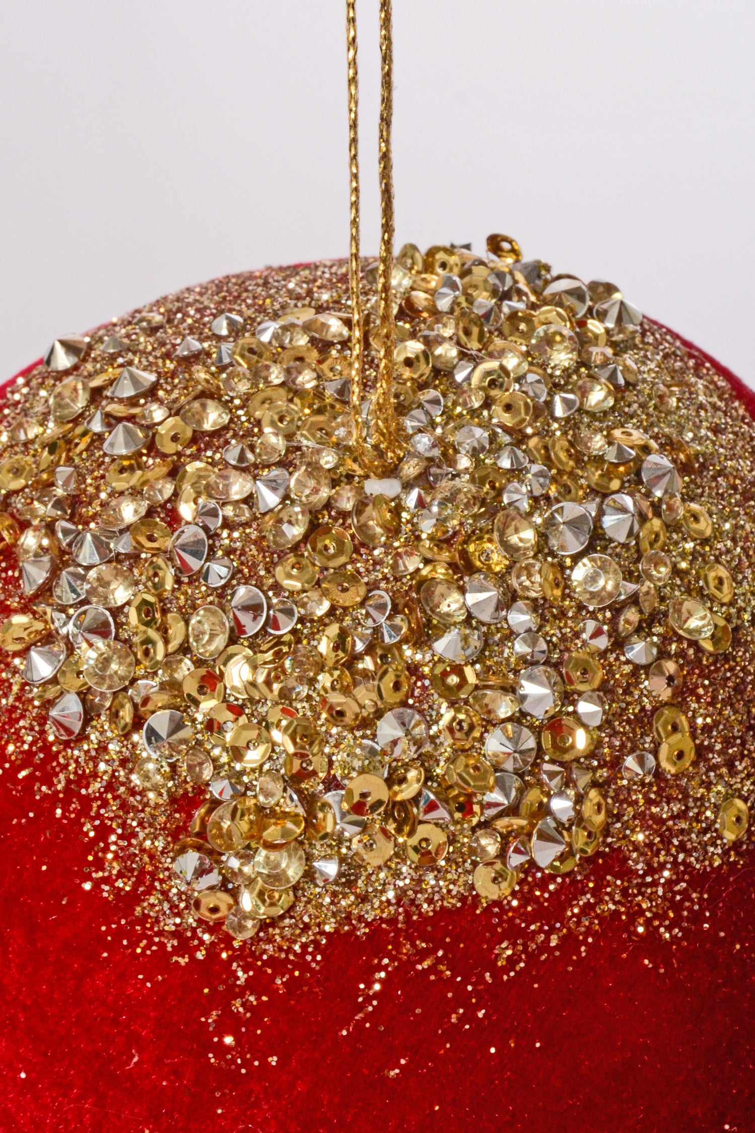 4.5 x 7" Christmas Mushroom Ornament Red