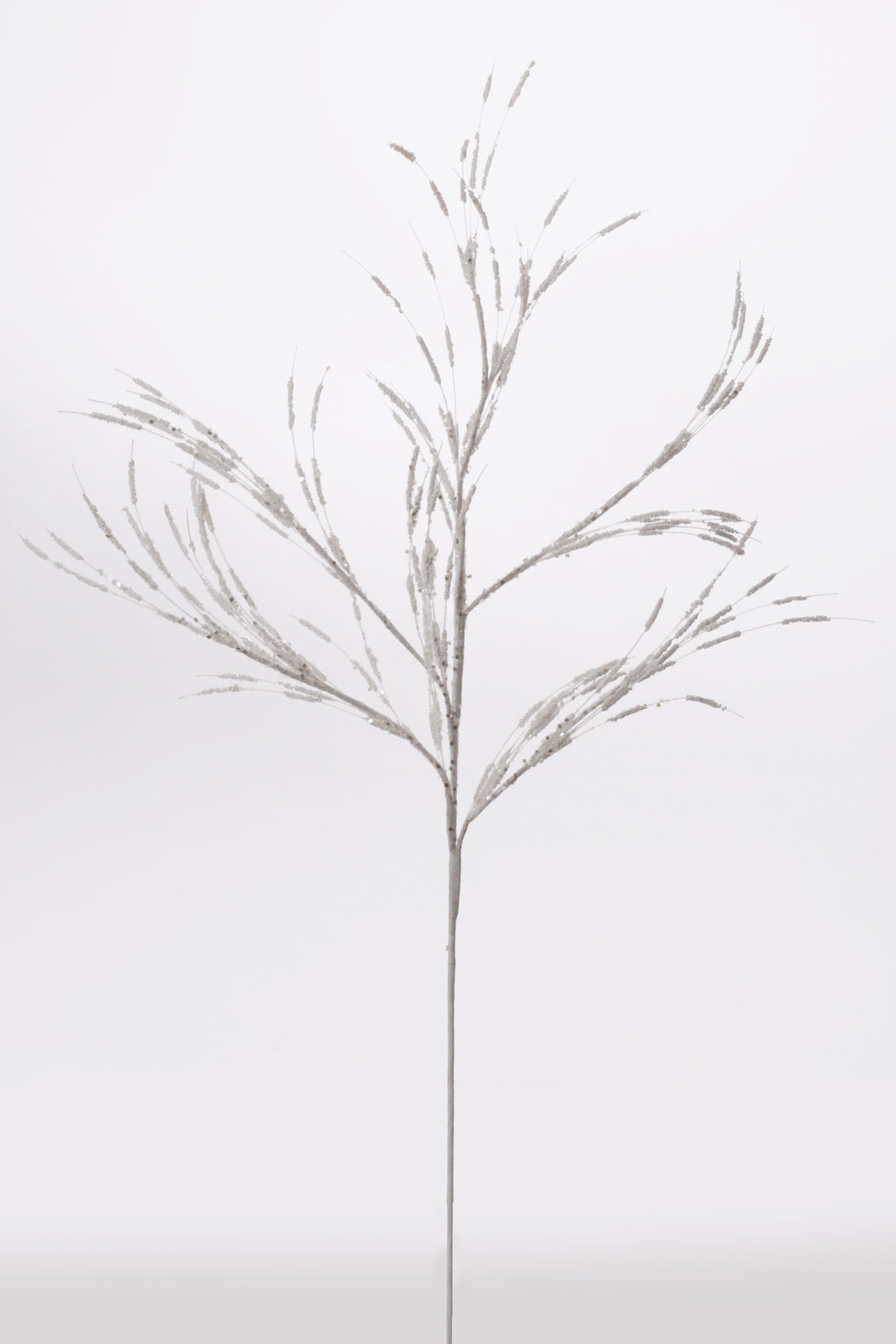 31" Glitter Spike Spray White