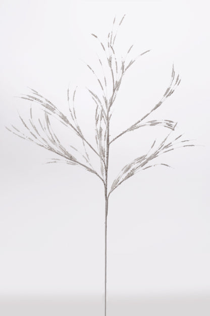 31" Glitter Spike Spray White