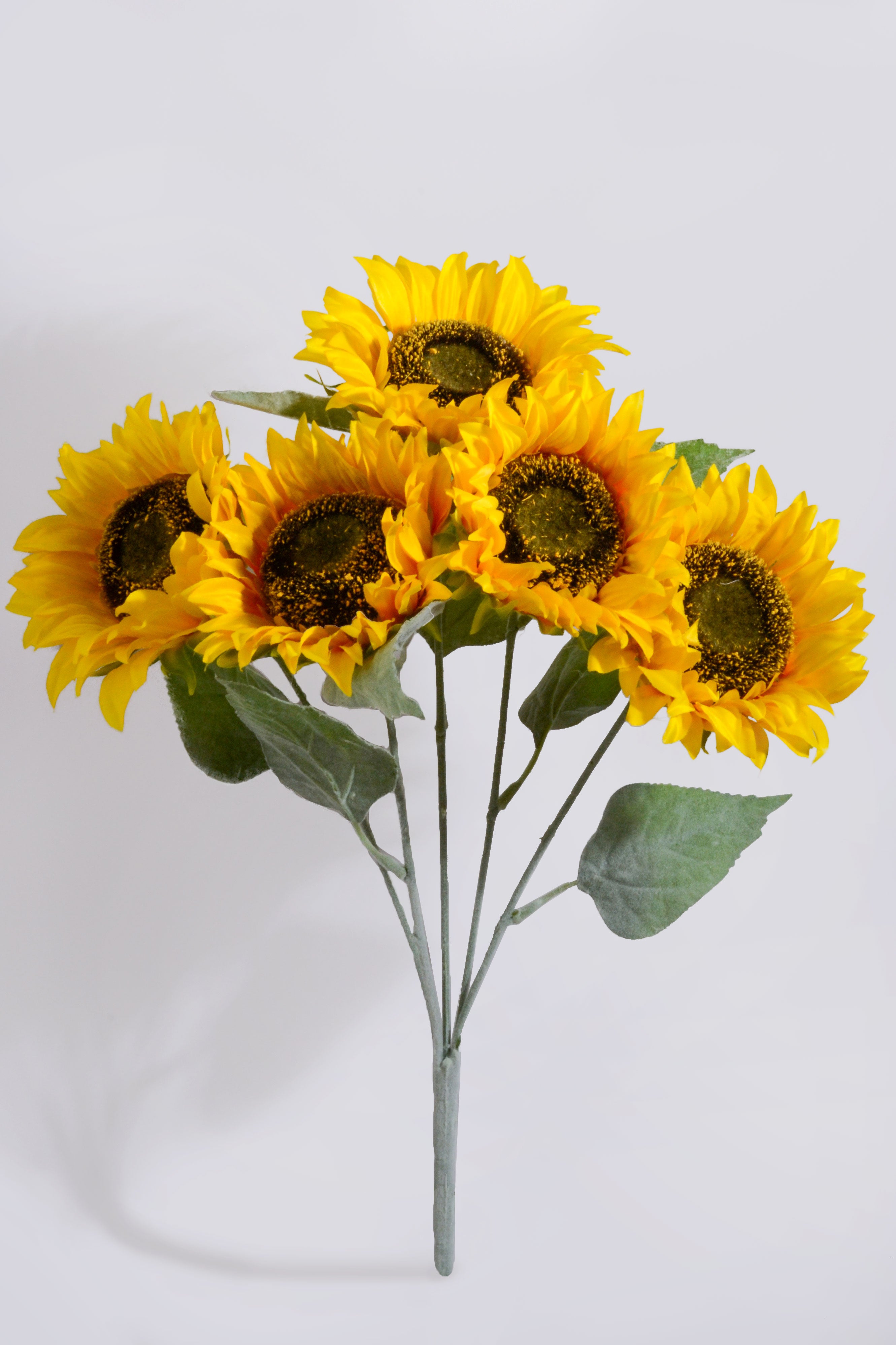 20" Silk Sunflower Bush Yellow