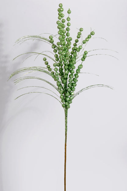 26" Berry Spray With Glitter Mint