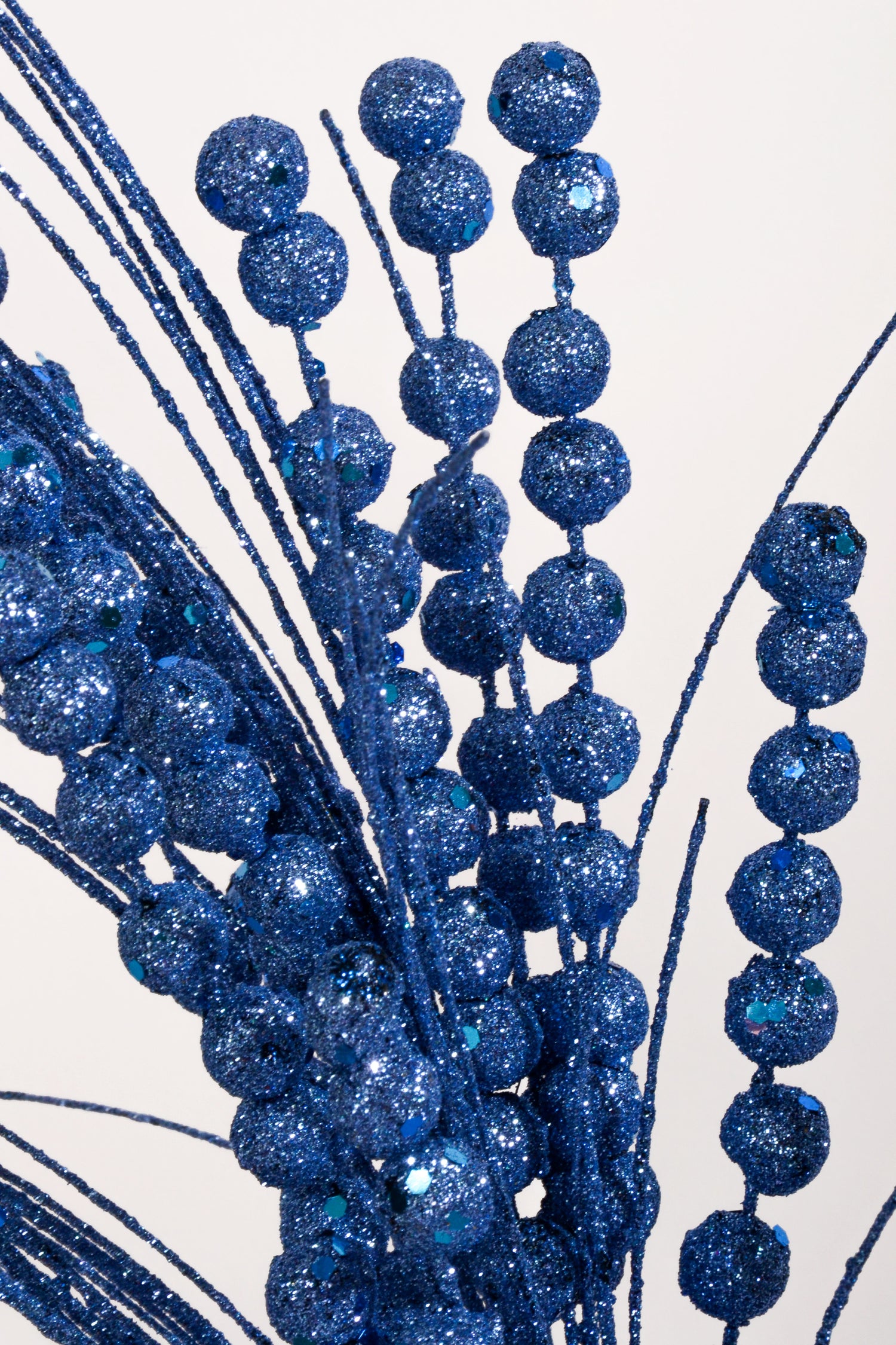 26" Berry Spray With Glitter Blue