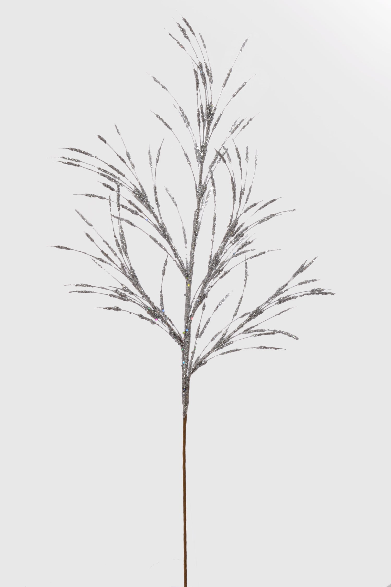 31" Glitter Spike Spray Silver