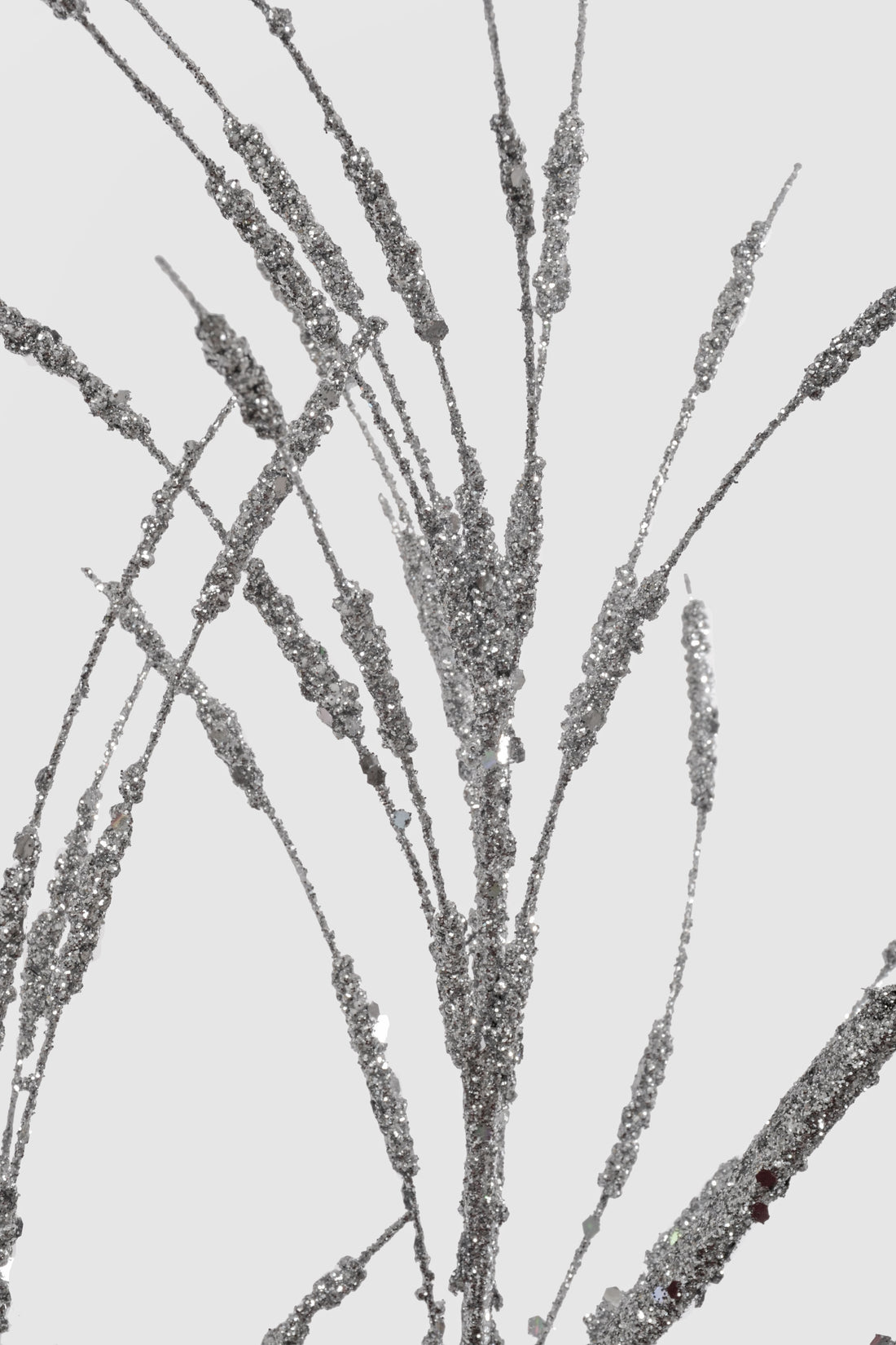 31" Glitter Spike Spray Silver