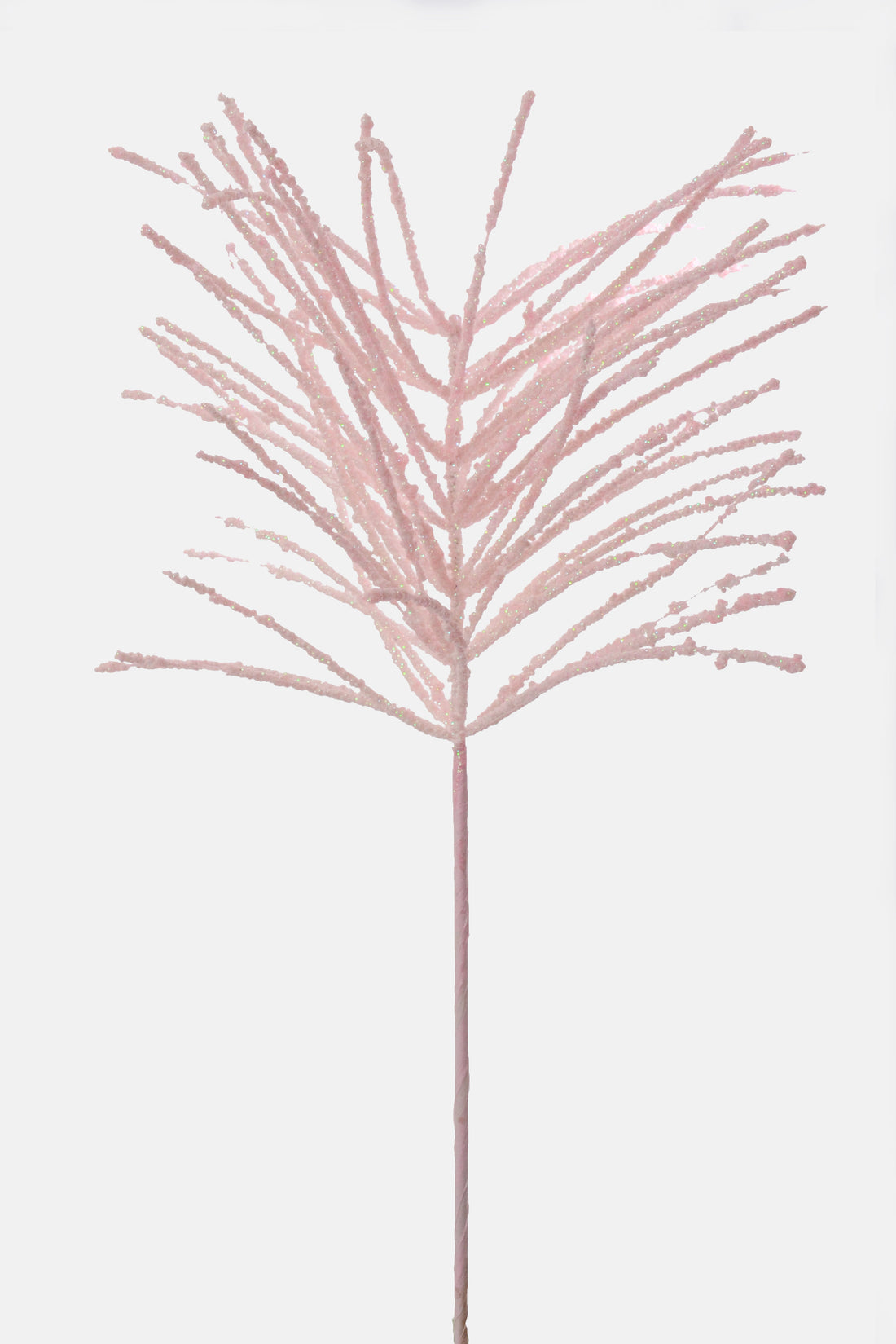 24" Glitter Pine Needle Berry Stem Pink