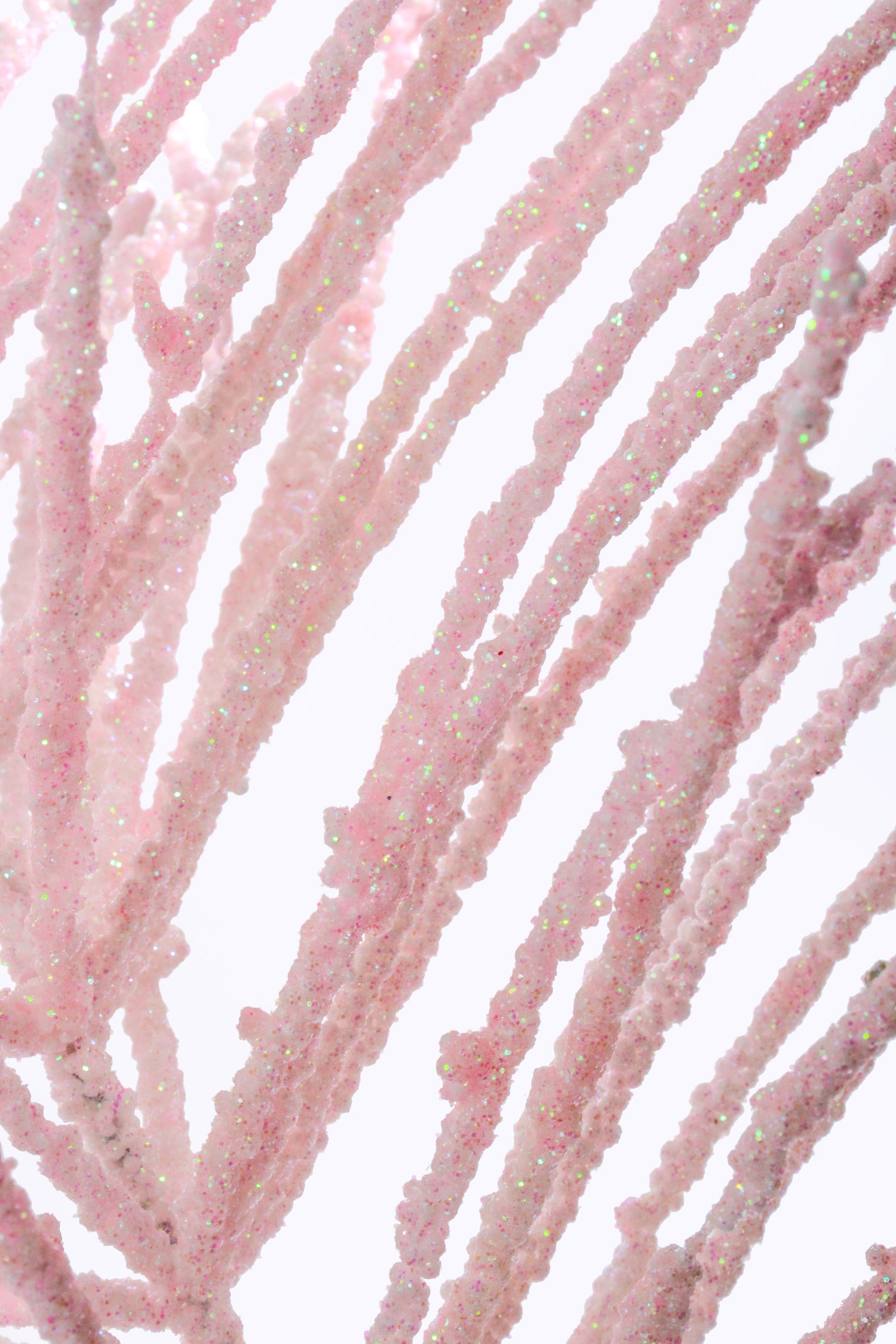 24" Glitter Pine Needle Berry Stem Pink