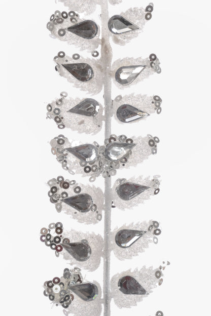 34" Glitter Diamond Spray White