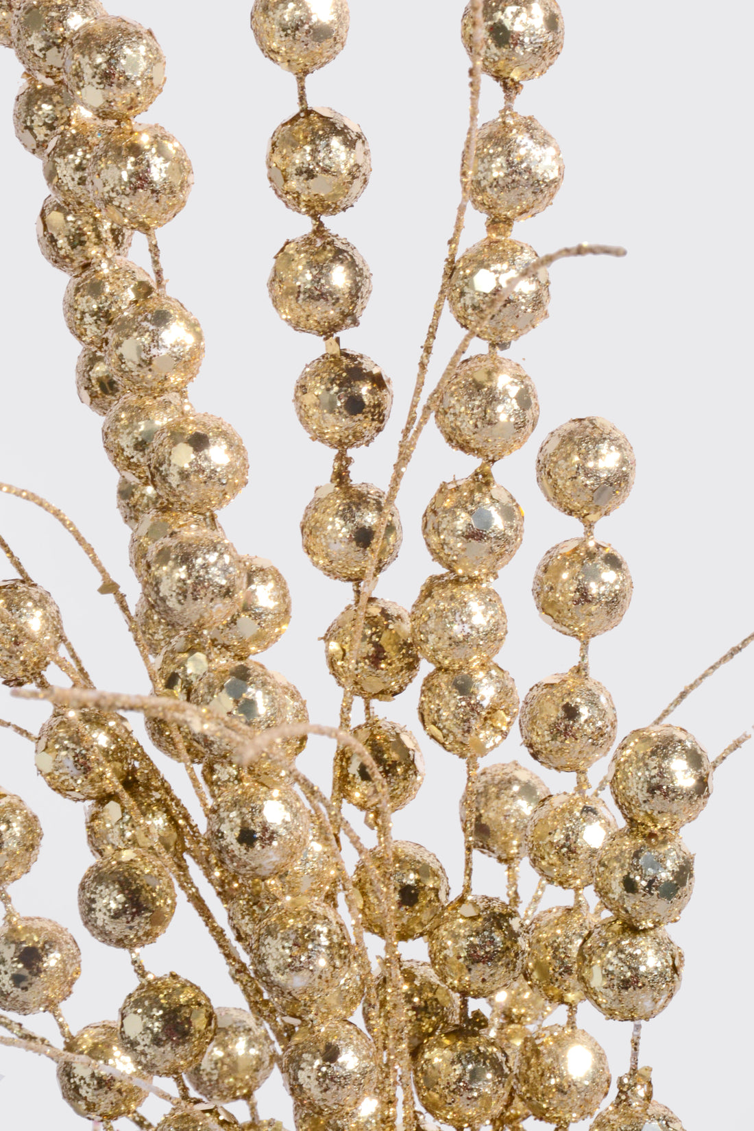 26" Berry Spray With Glitter Champagne