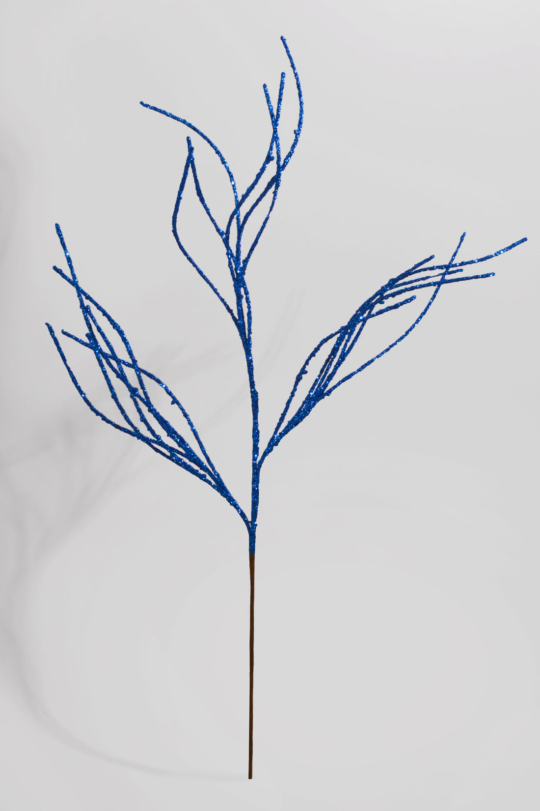 36&quot; Twig Glitter Spray Royal Blue