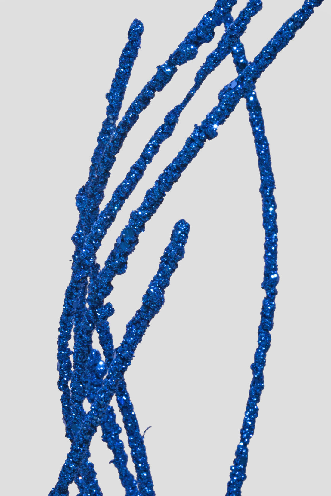 36&quot; Twig Glitter Spray Royal Blue