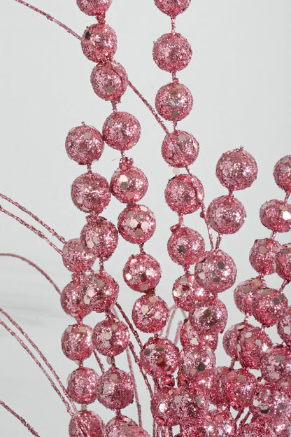 26" Berry Spray With Glitter Pink