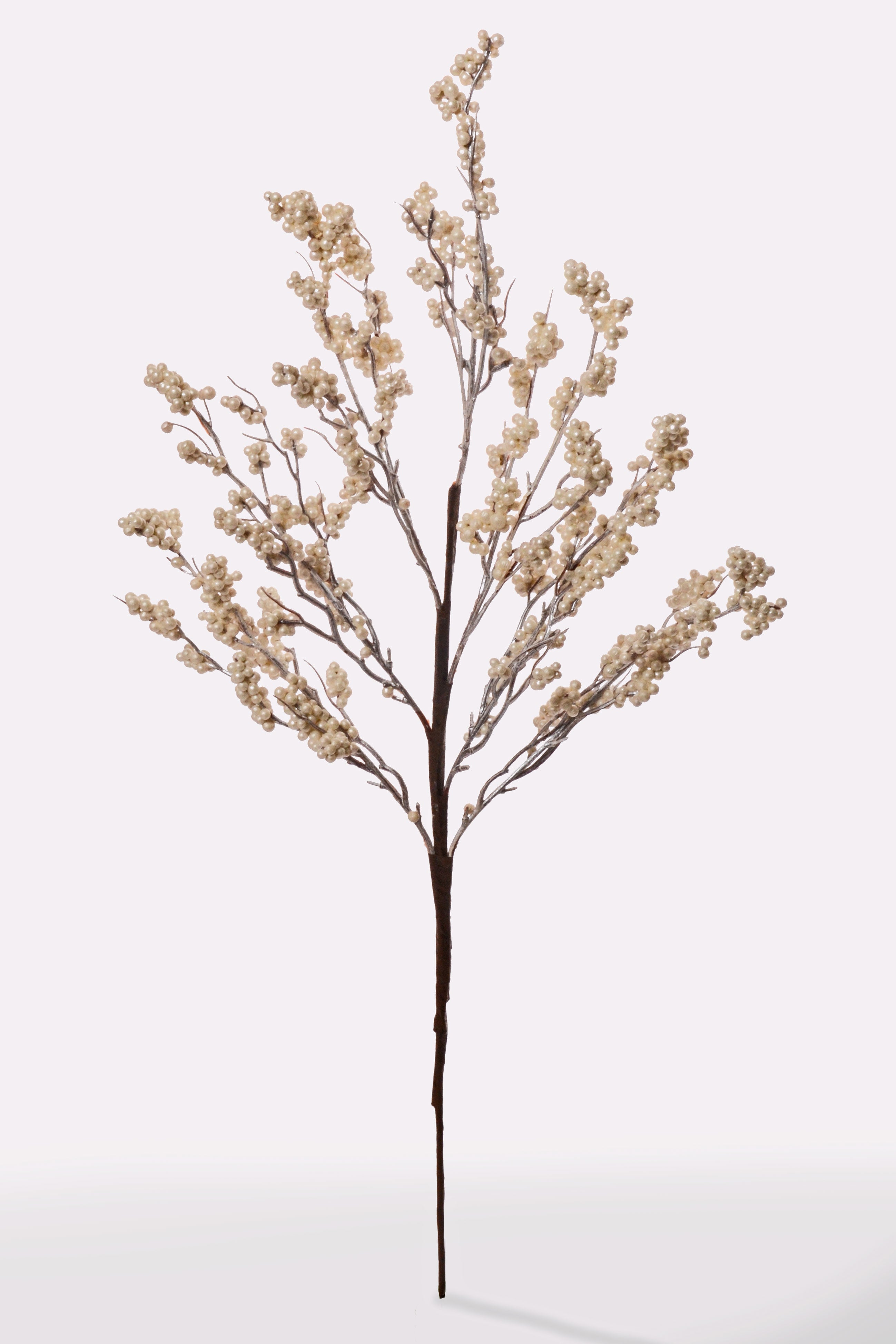 26" Berry Metallic Spray White