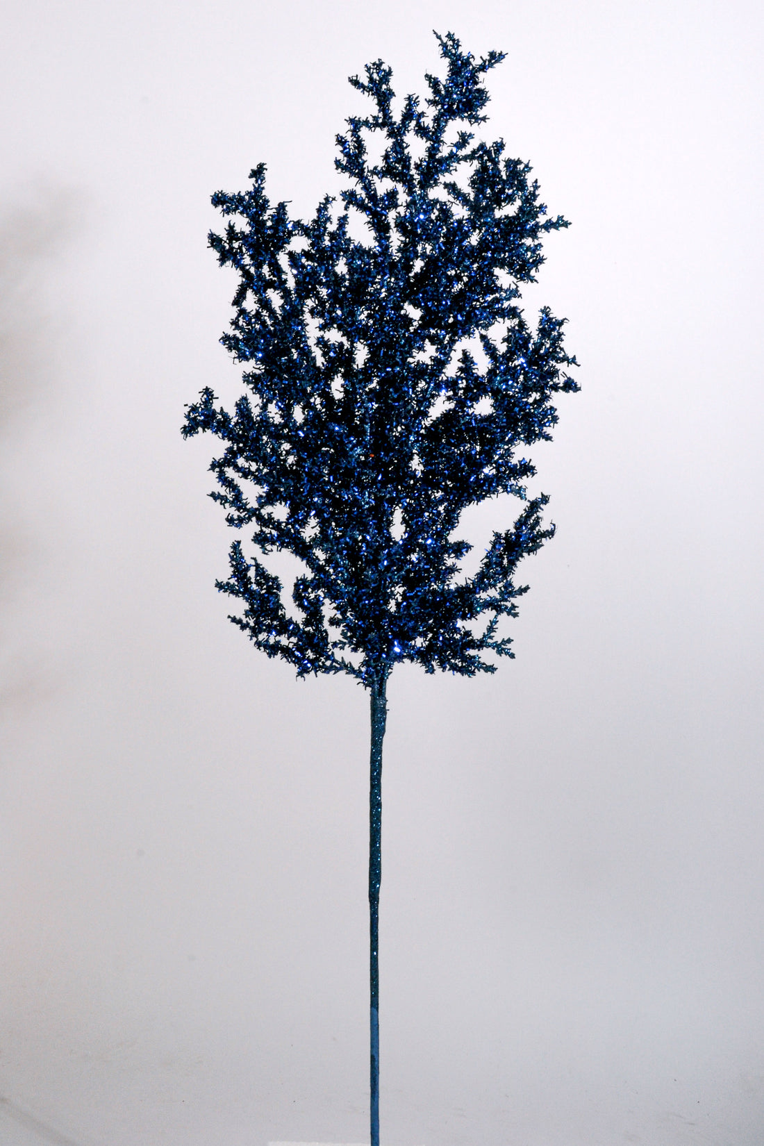 27&quot; Tinsel Cedar Spray Midnight Blue