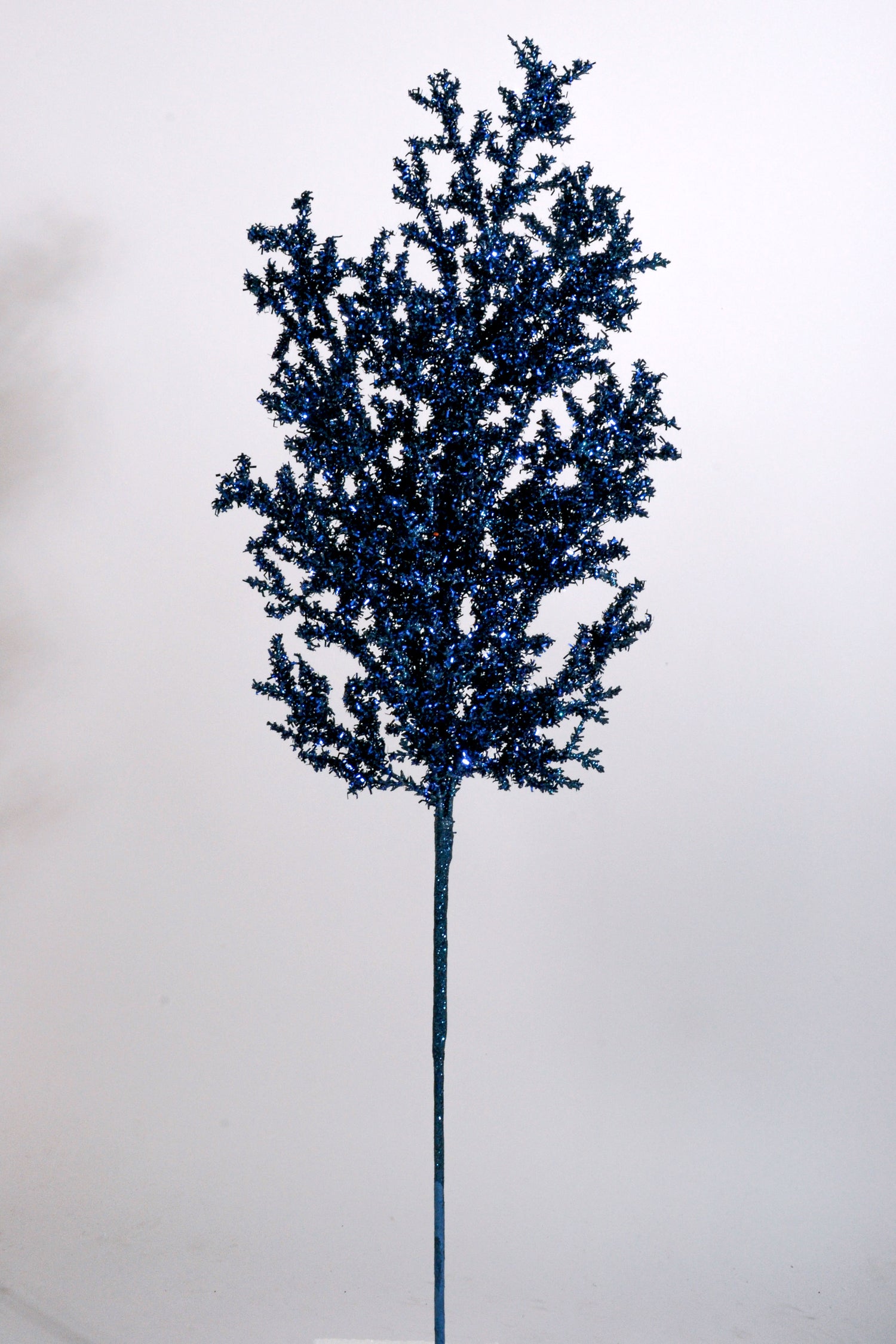27" Tinsel Cedar Spray Midnight Blue