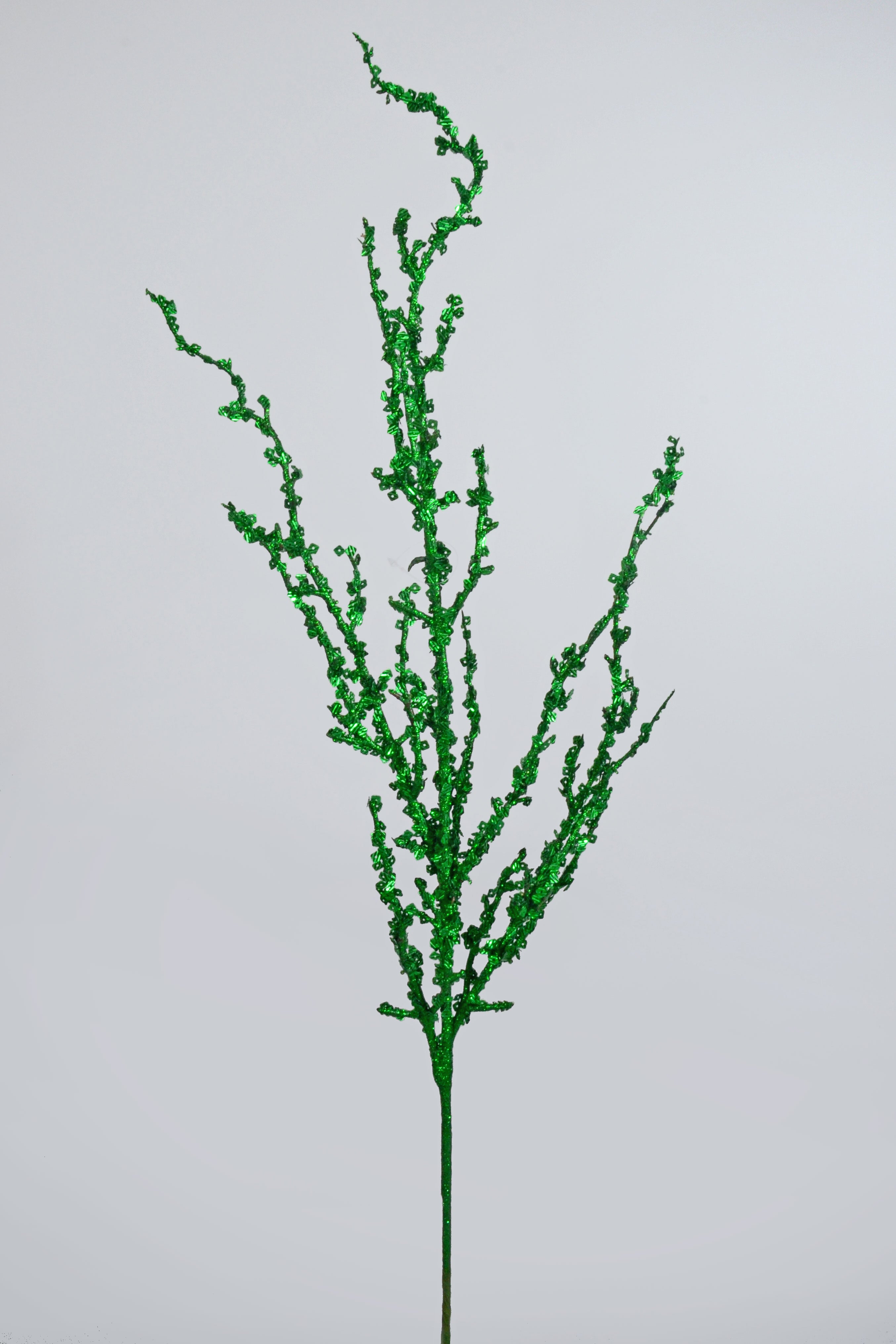 32" Iced Sequin Bead Spray Green