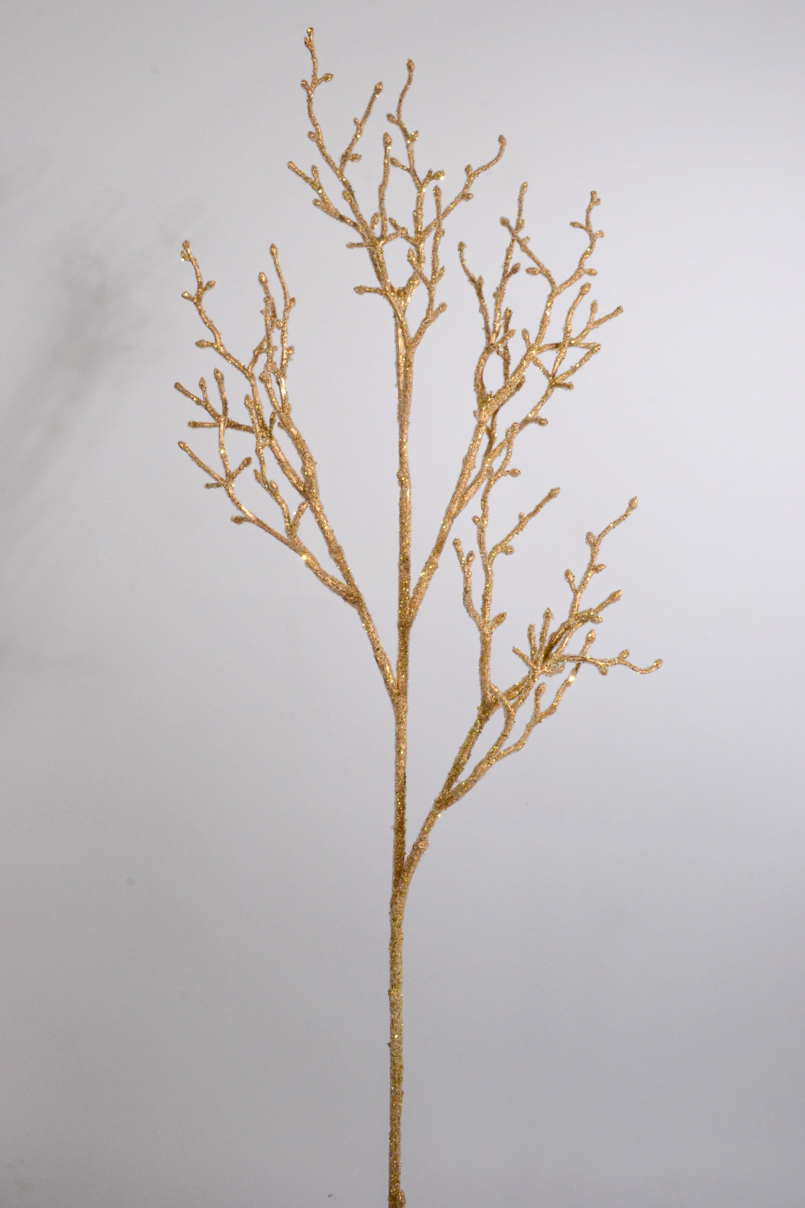 36" Iced Twig Spray UV Proof Champagne