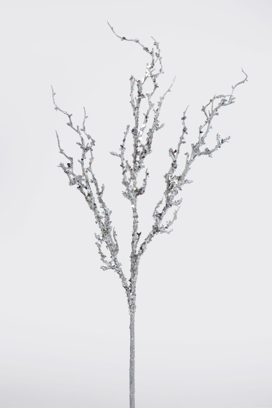 36" Branch With Sequin Silver