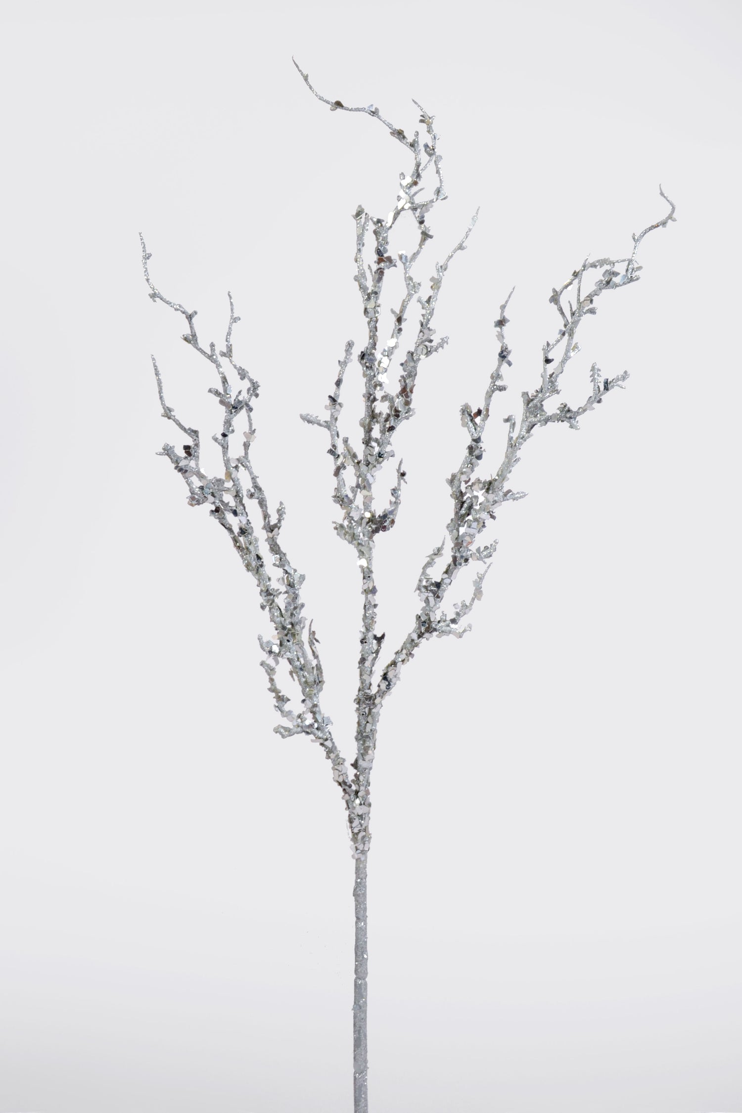 36" Branch With Sequin Silver