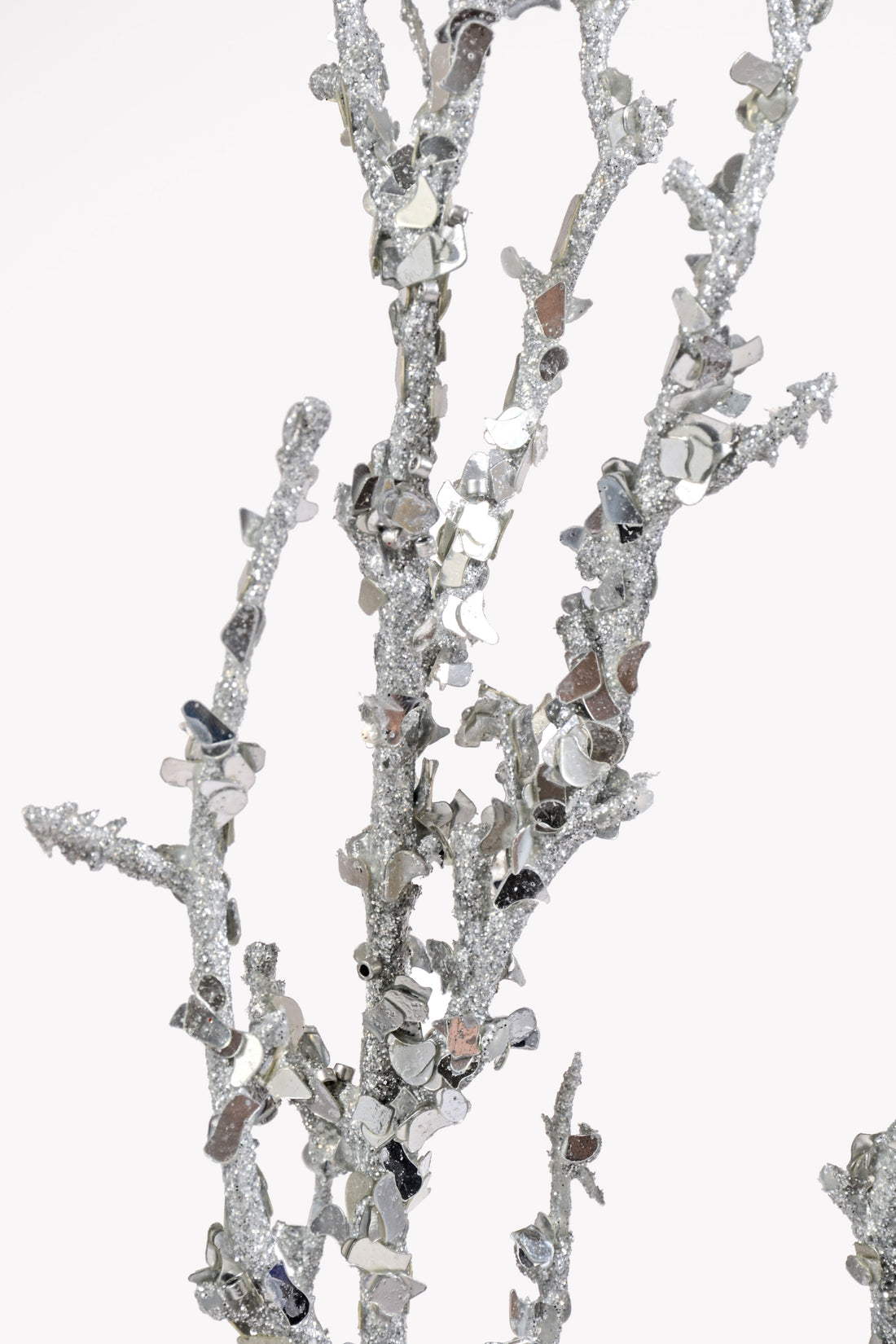 36" Branch With Sequin Silver
