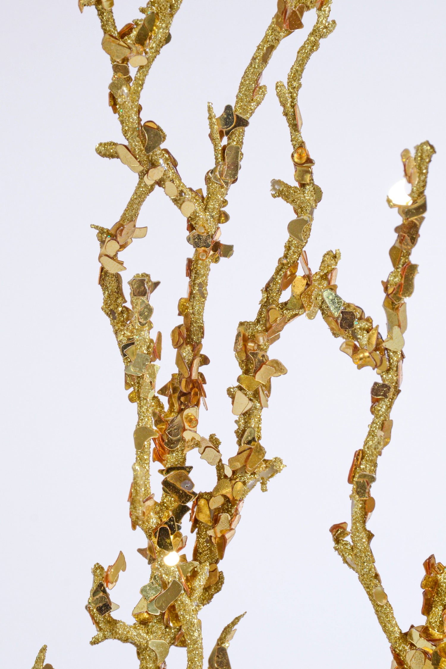 36" Branch With Sequin Gold
