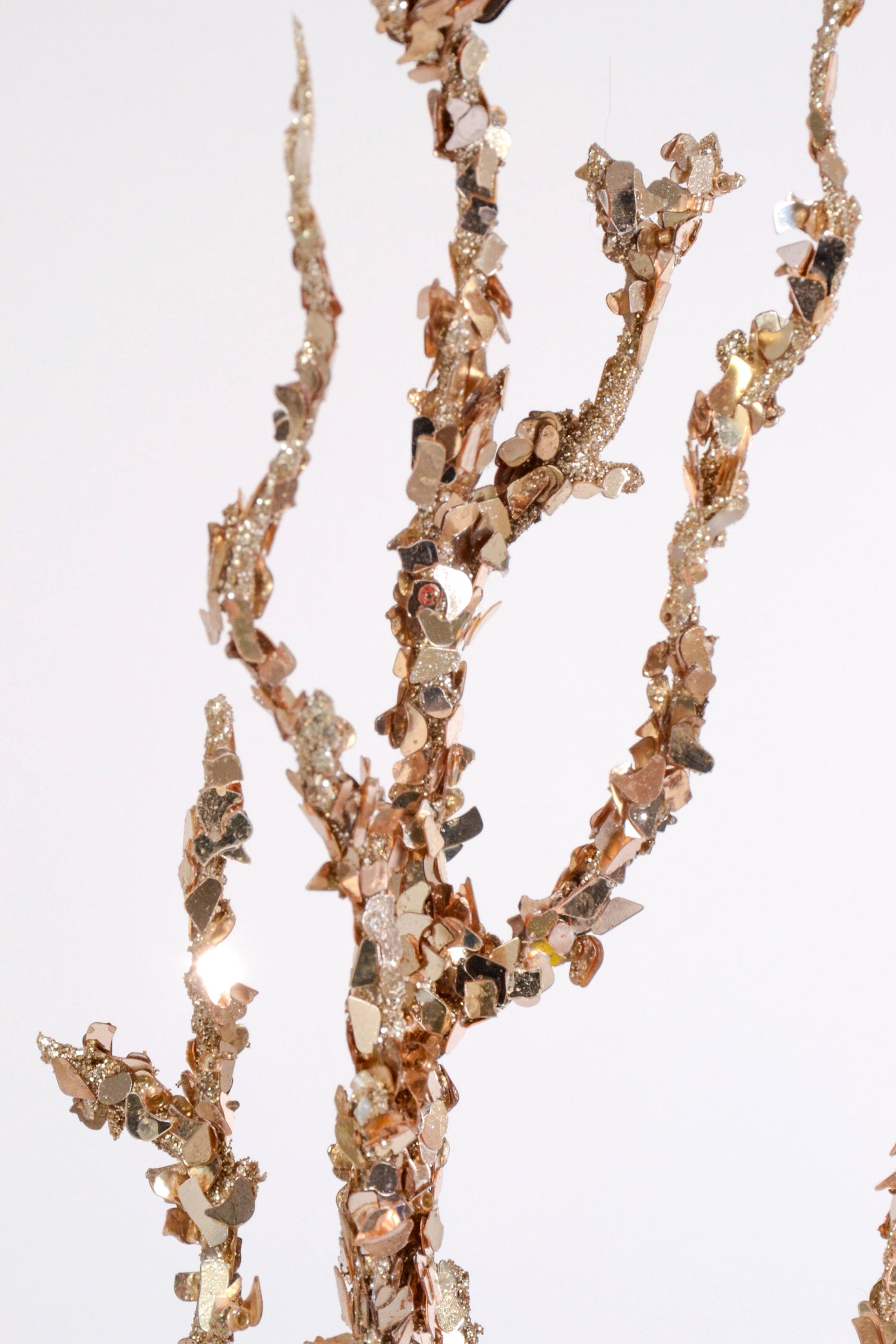 36" Branch With Sequin Champagne