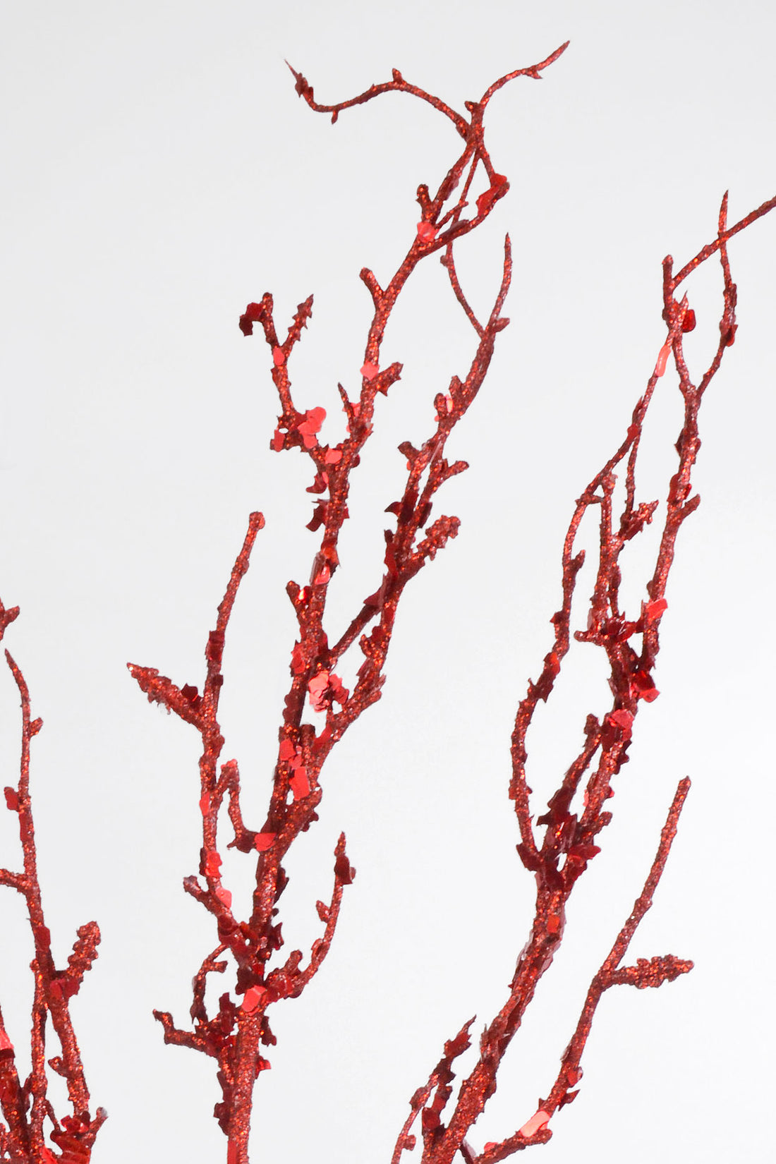 36" Branch With Sequin Red