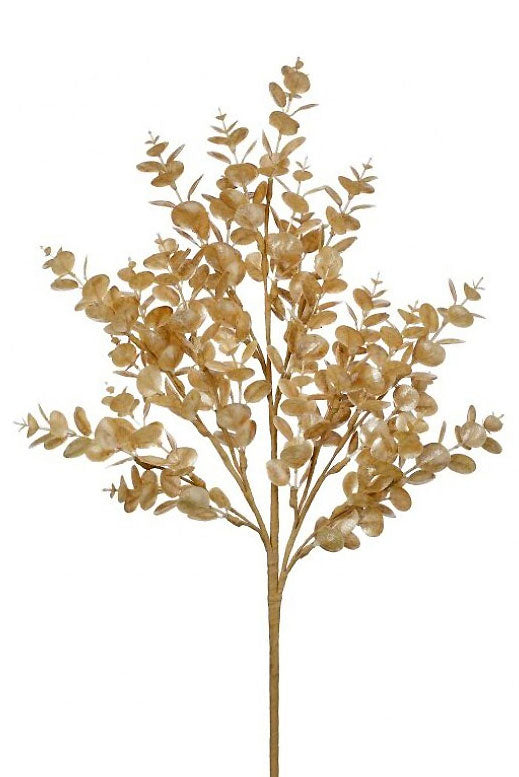 27" Pearlized Eucalyptus Spray Champagne