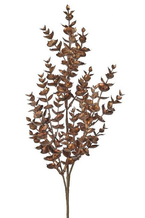 23" Mini Eucalyptus Spray Cooper/Brown