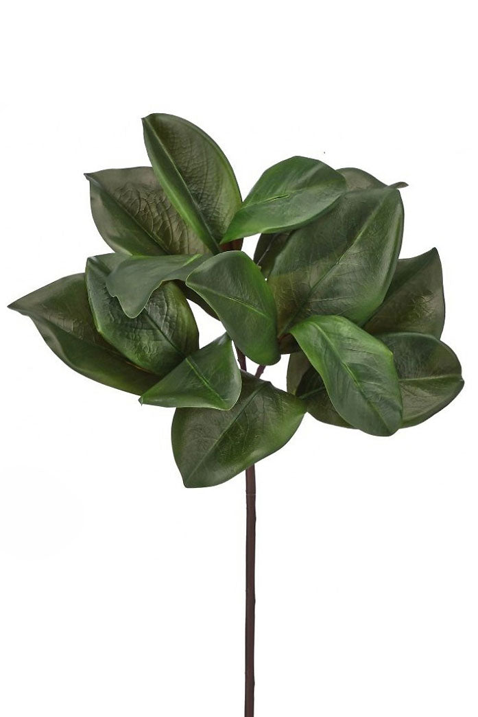 16" Uv Magnolia Leaf Spray Two Tone Green