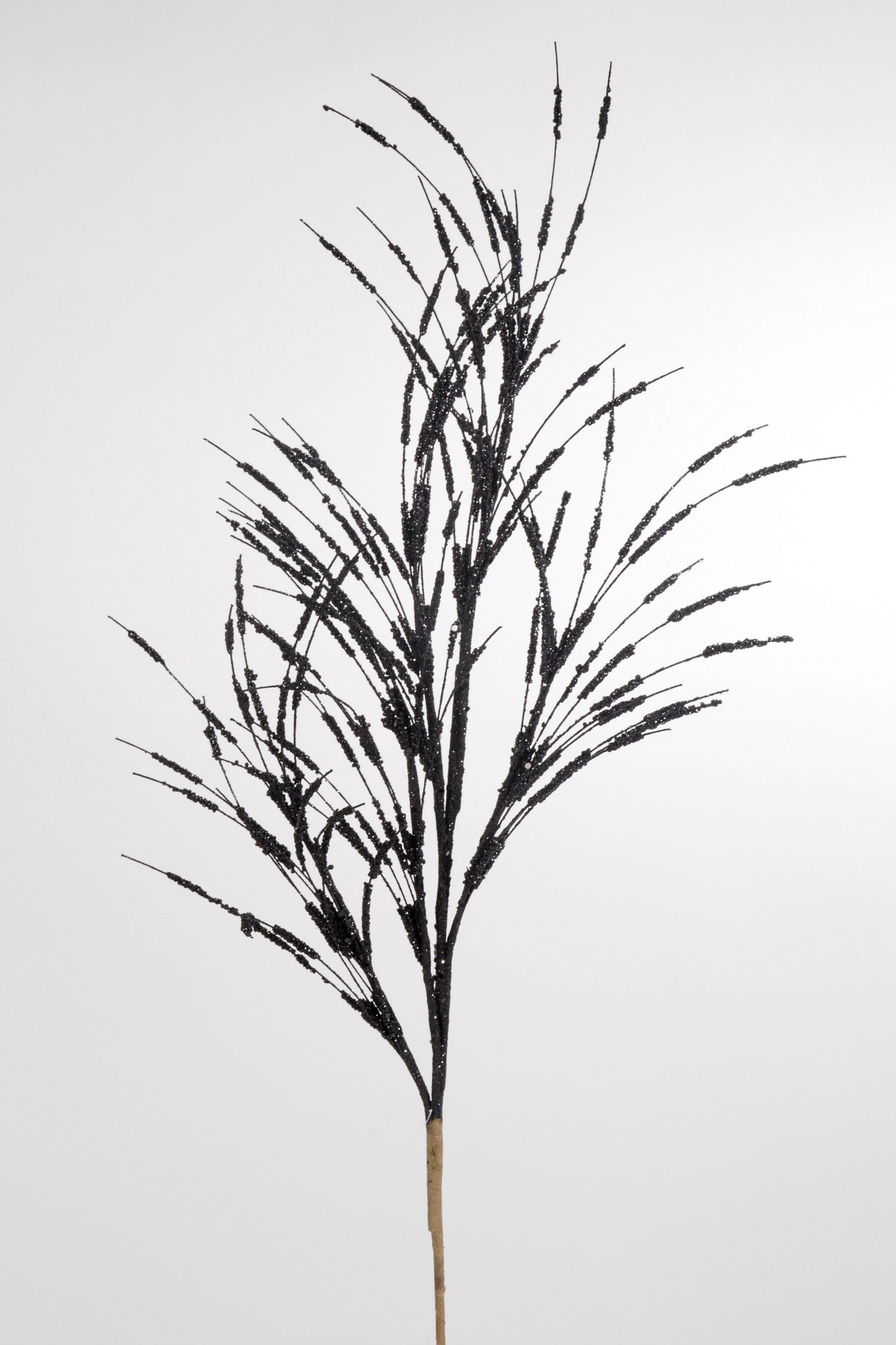 31" Glitter Spike Spray Black