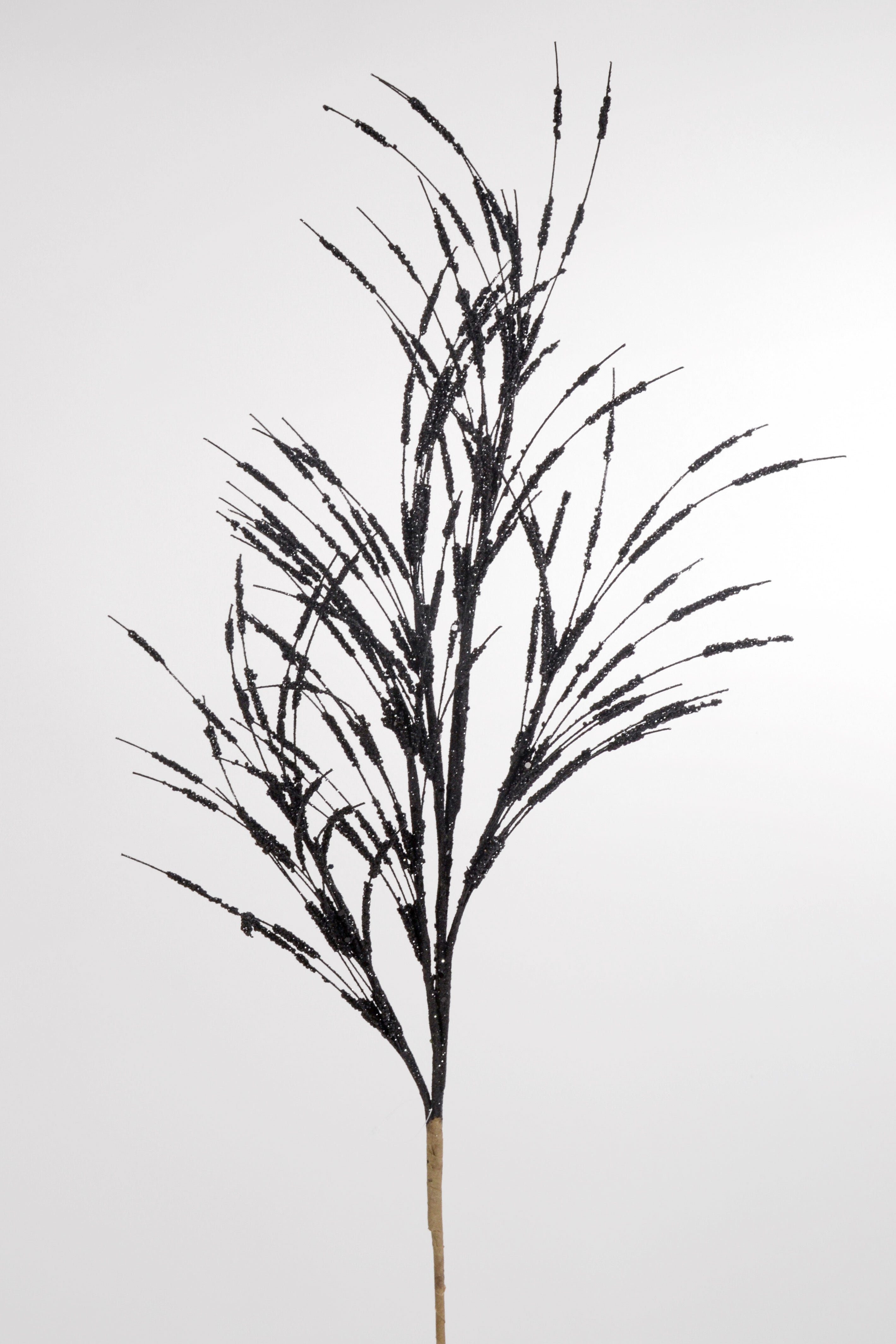 31" Glitter Spike Spray Black