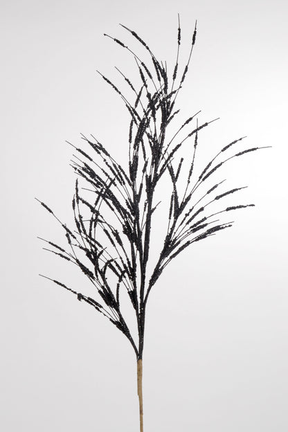 31" Glitter Spike Spray Black