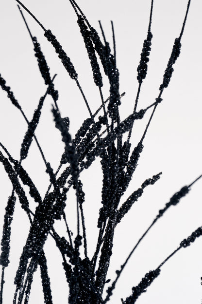 31" Glitter Spike Spray Black