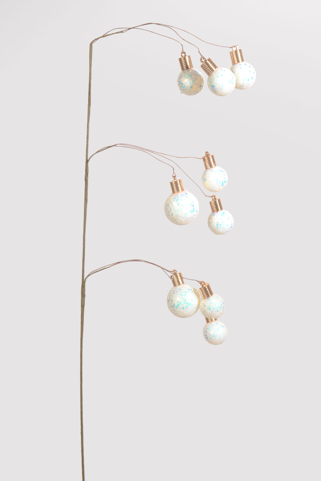 37" Christmas Pick White