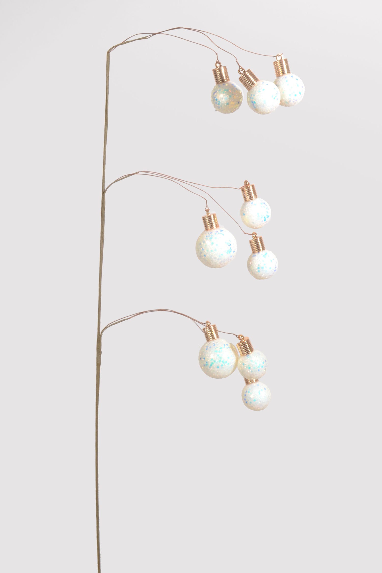 37" Christmas Pick White