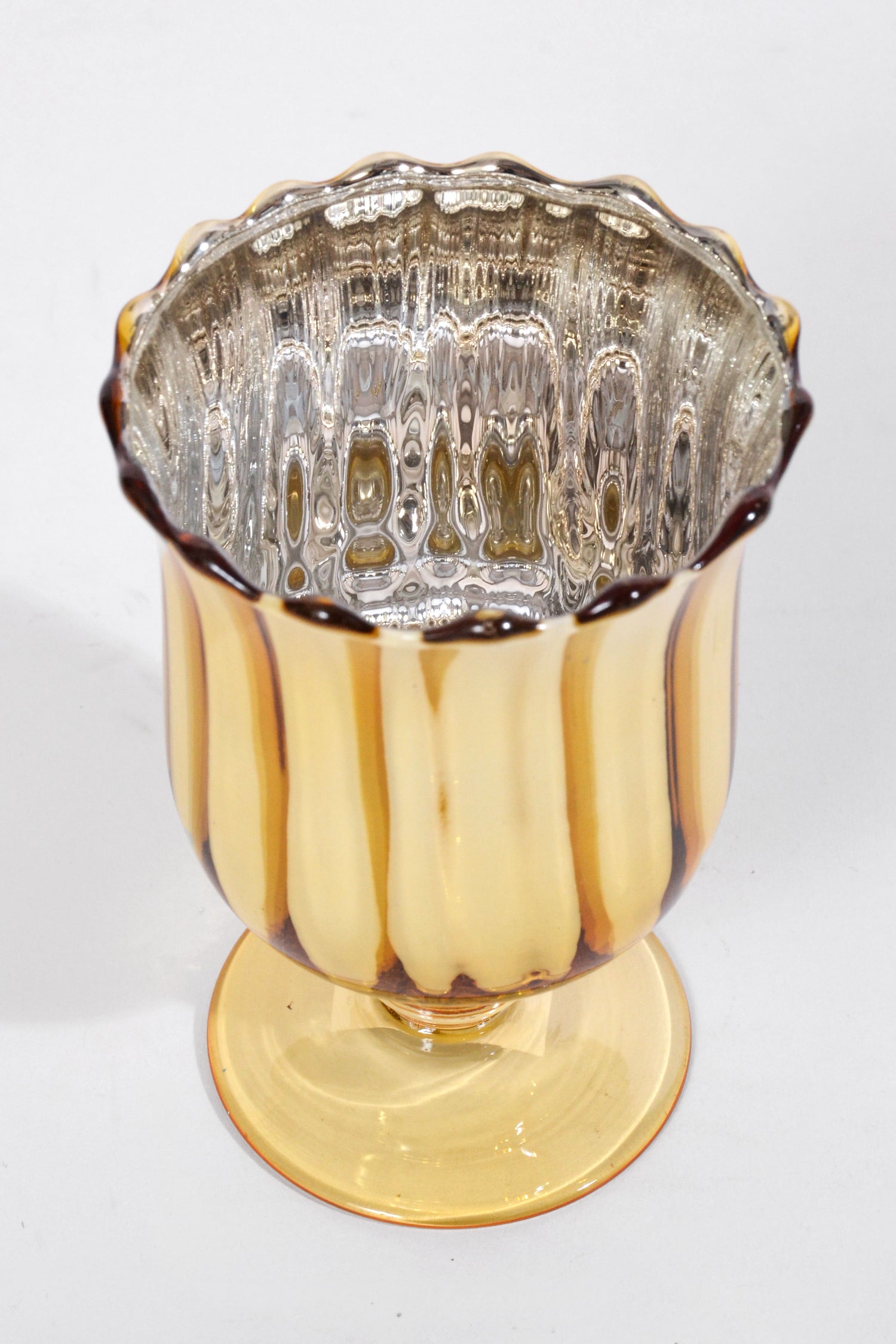 3.25" x 5" Christmas Glass Gold