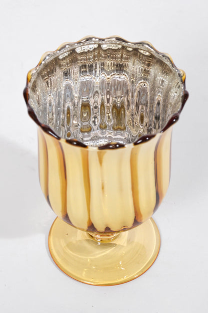 3.25" x 5" Christmas Glass Gold