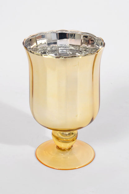 4.25" x 7" Christmas Glass Gold