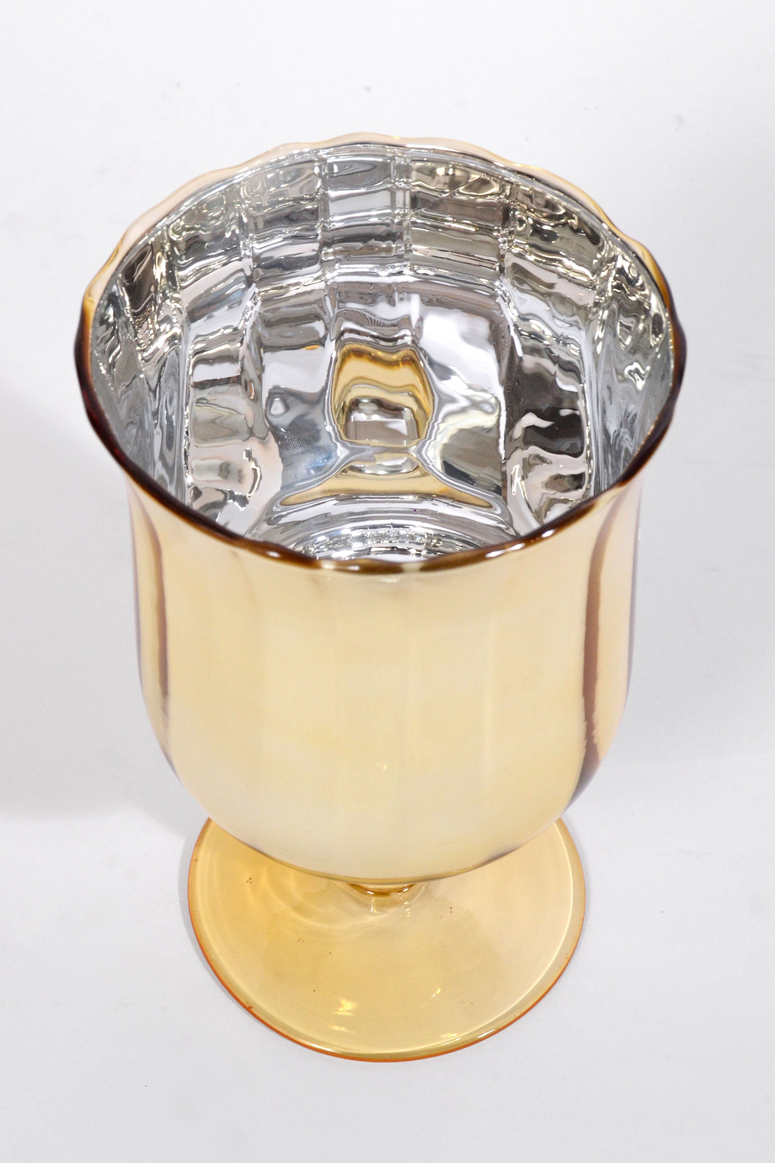 4.25" x 7" Christmas Glass Gold