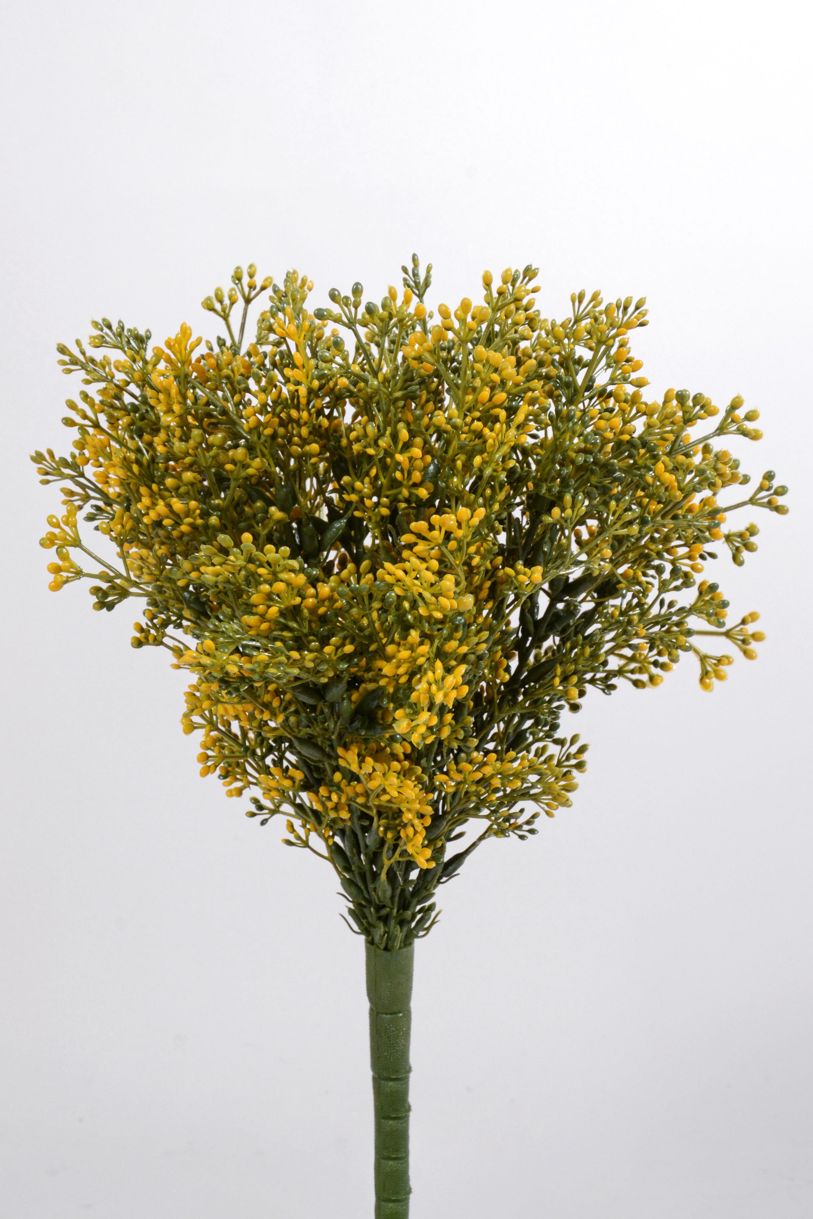 13.5" Boxwood Flower Bush Yellow