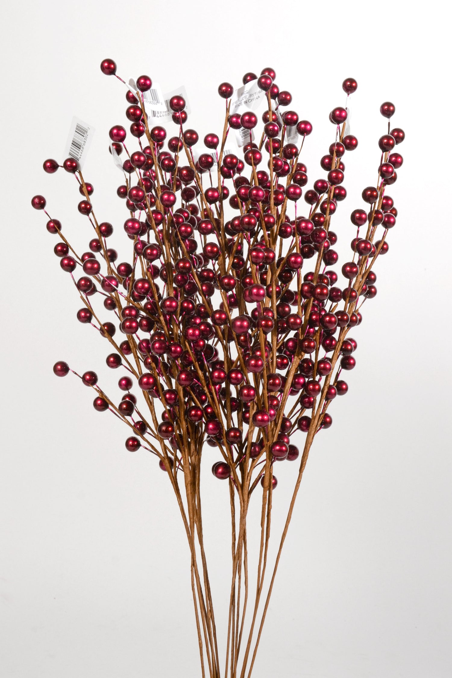 19" Metallic Berry Spray PKG12 Cerise