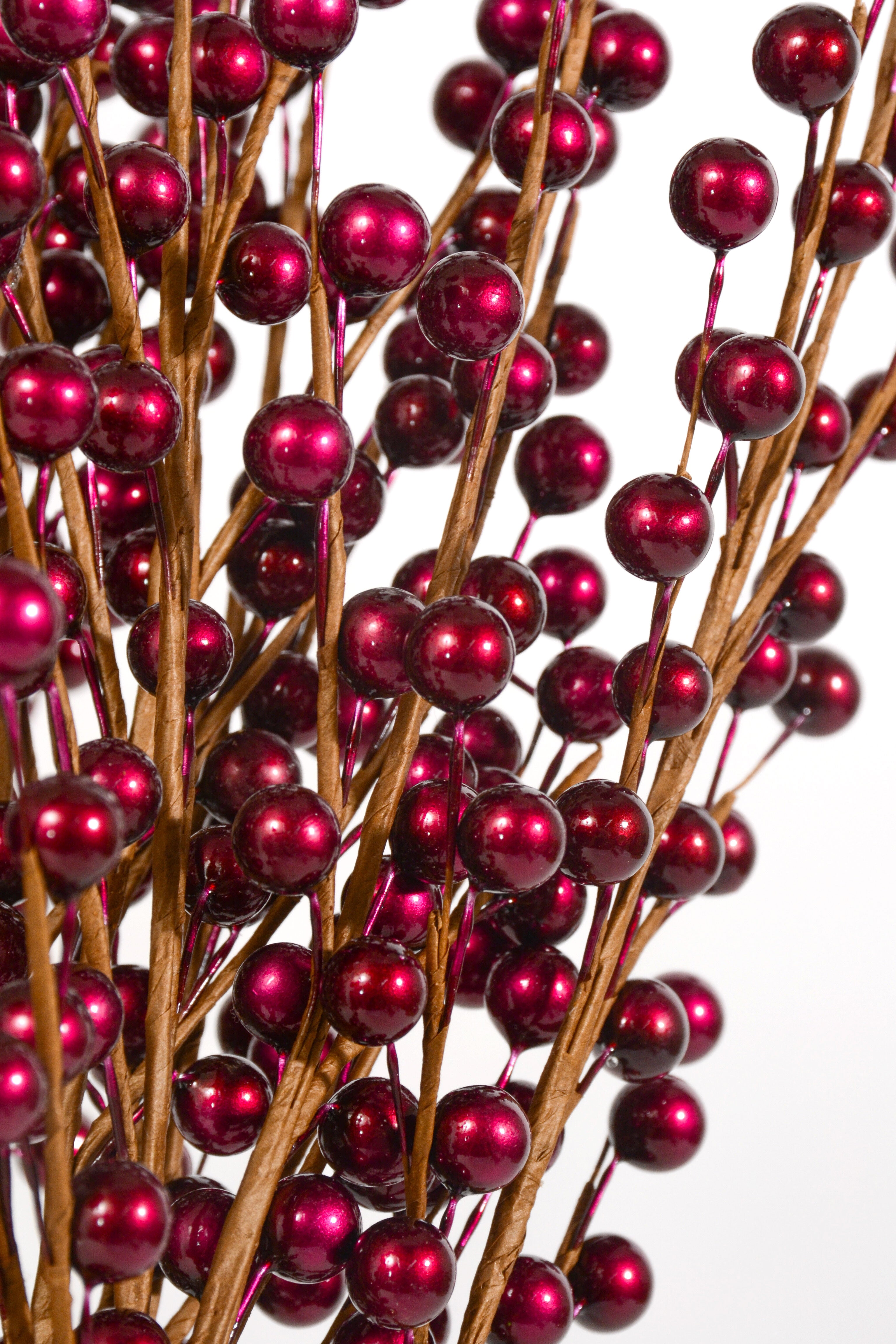 19" Metallic Berry Spray PKG12 Cerise