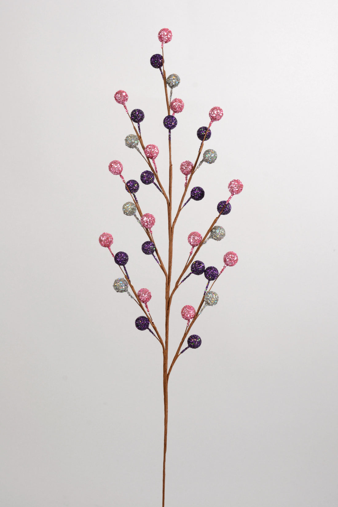 19" Glitter Berry Spray PKG12 Assorted