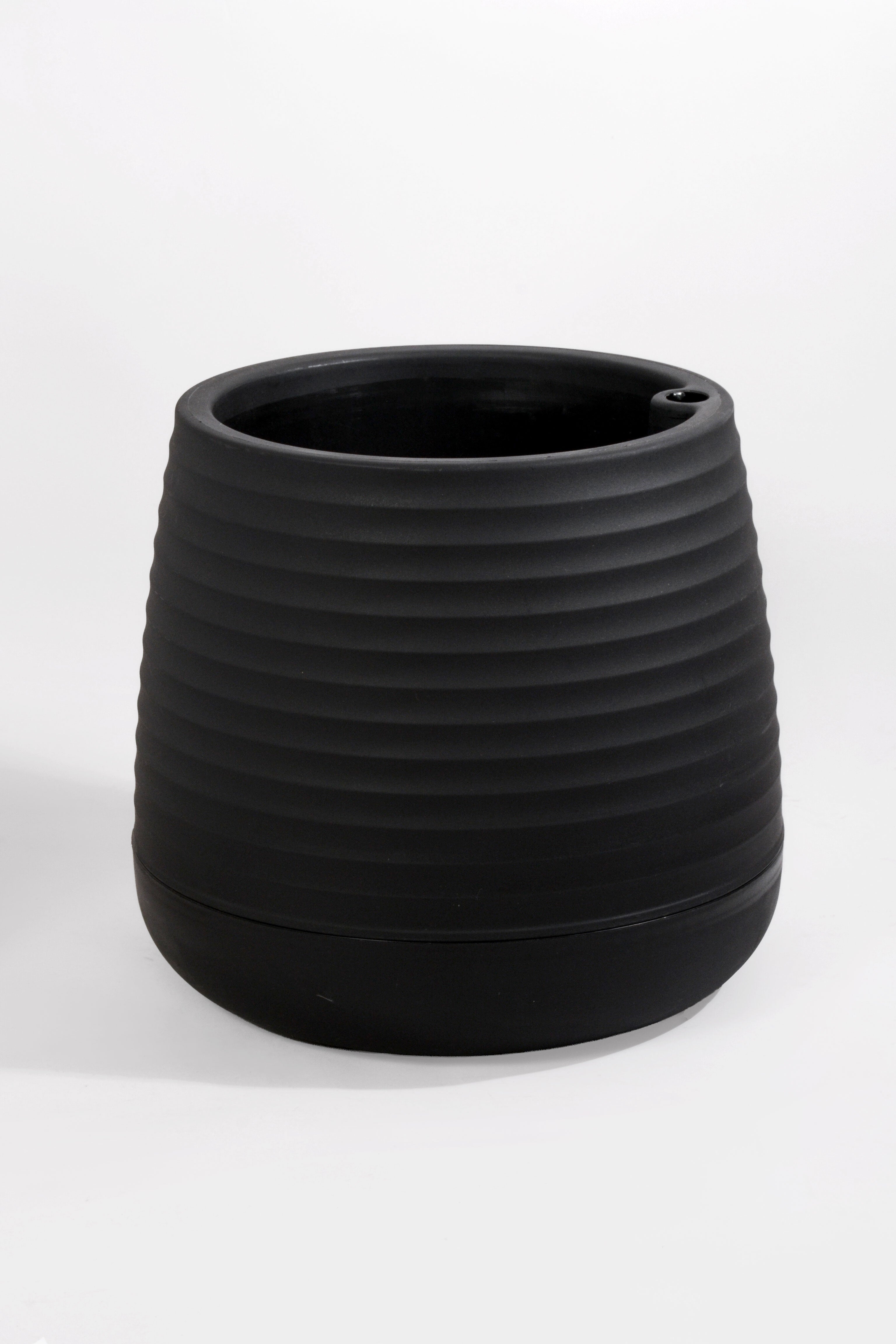 11" x 12"  Pot With Drainage Holes Black