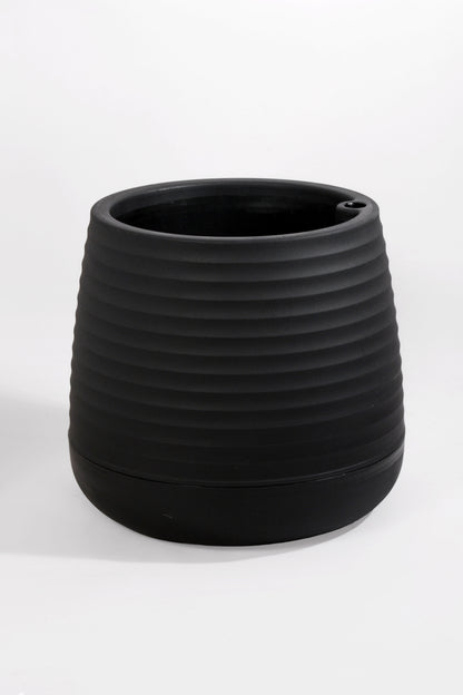 11" x 12"  Pot With Drainage Holes Black